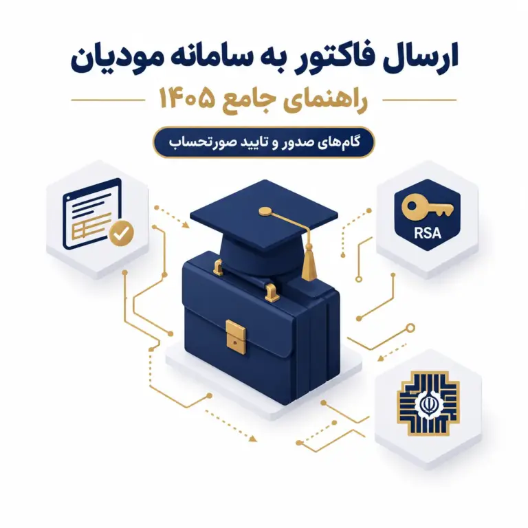 ارسال فاکتور به سامانه مودیان: آموزش جامع ۱۴۰۵ + رفع خط